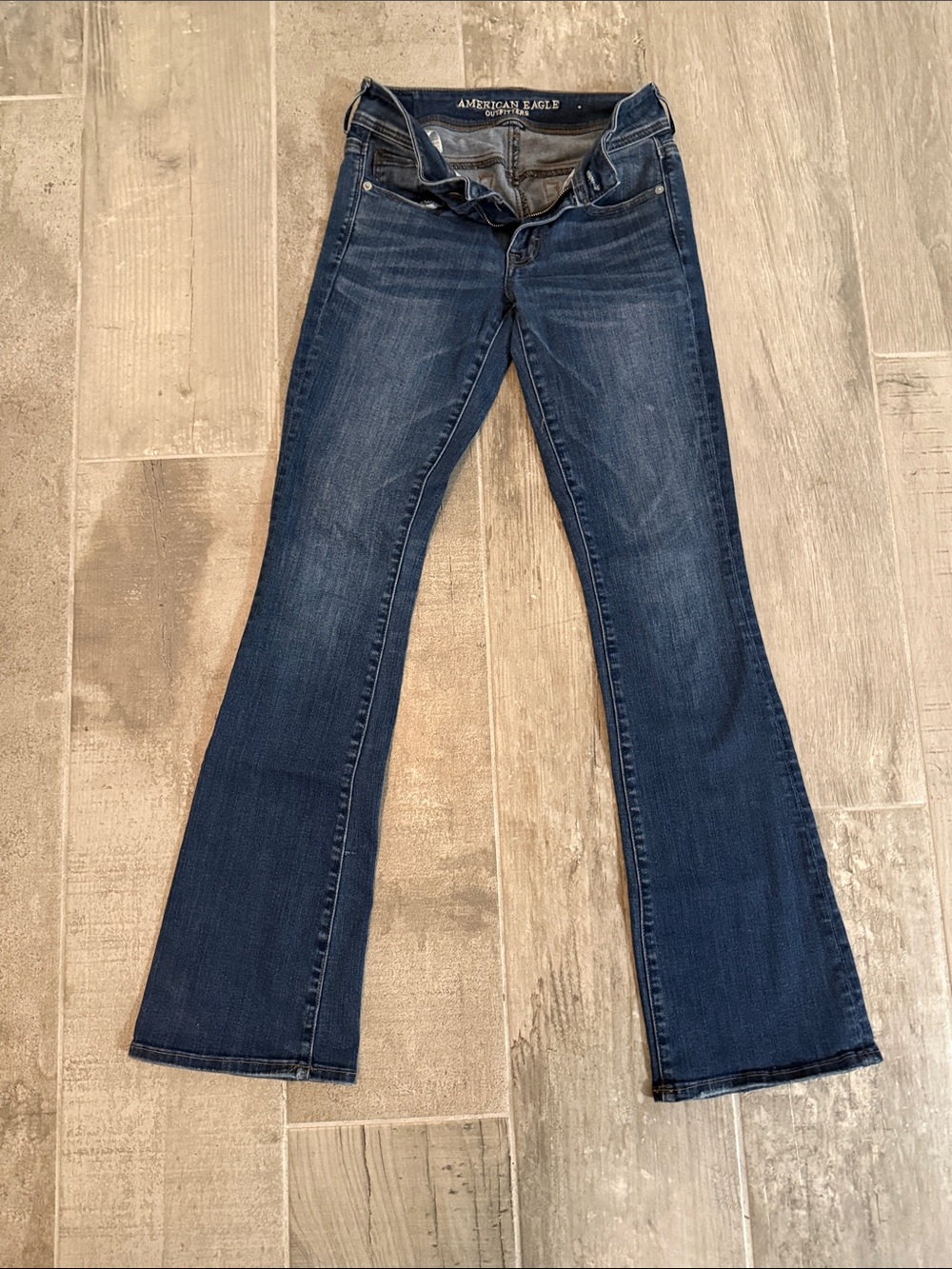 American Eagle Outfitters Dark Indigo Flared Jeans